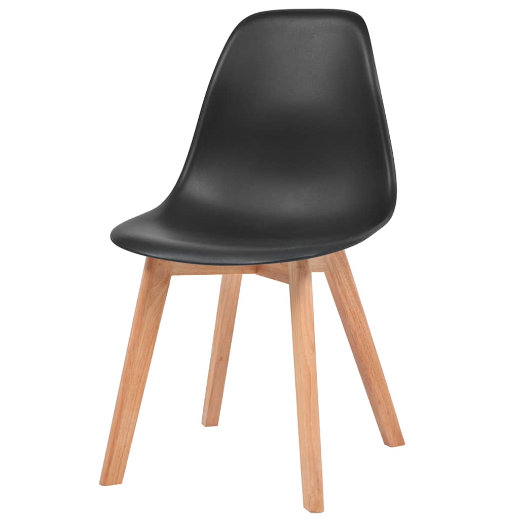 Cadeiras de jantar 4 pcs plástico branco