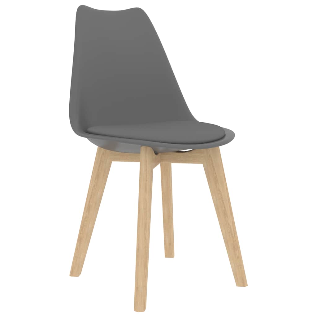 Cadeiras de jantar 4 pcs plástico branco