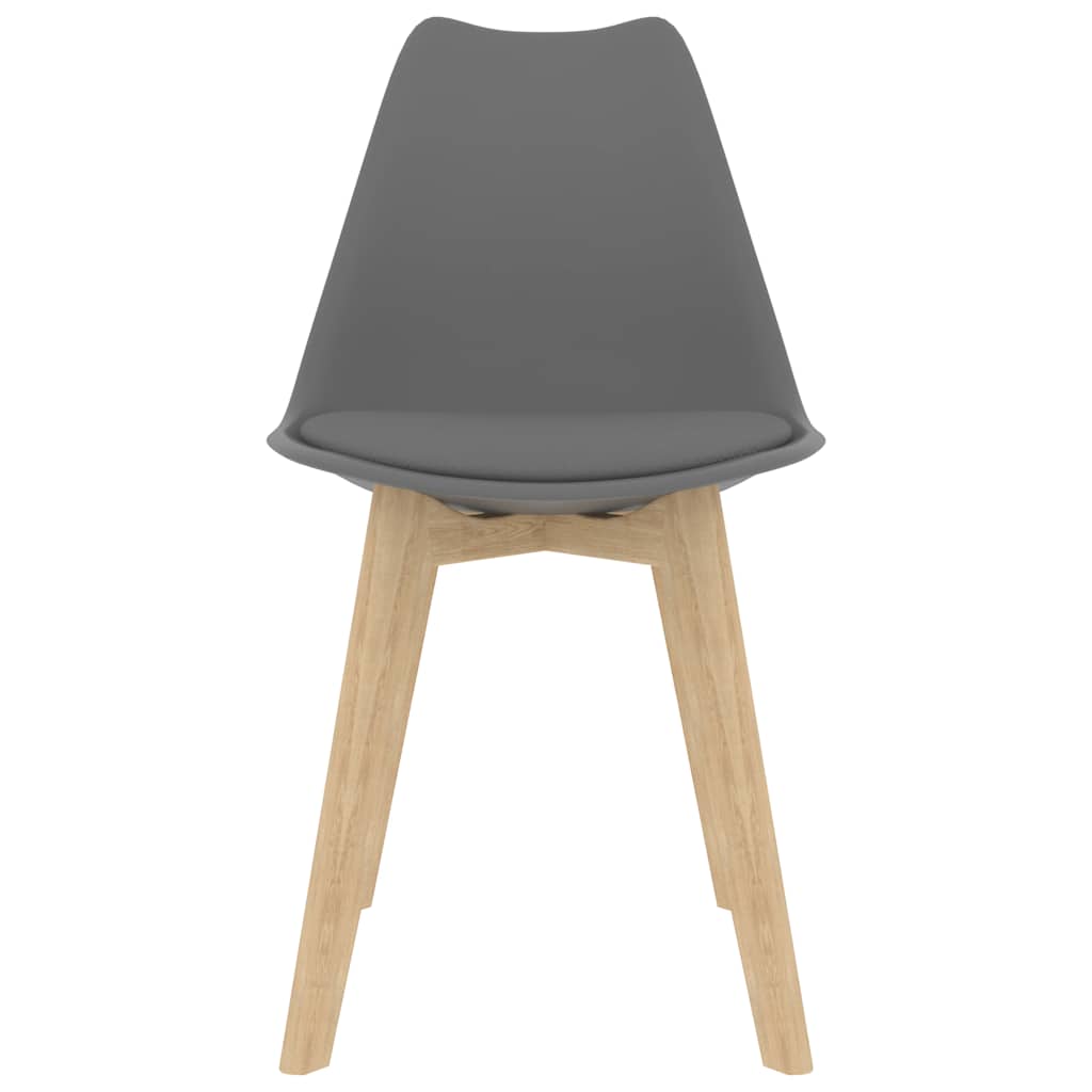 Cadeiras de jantar 4 pcs plástico branco