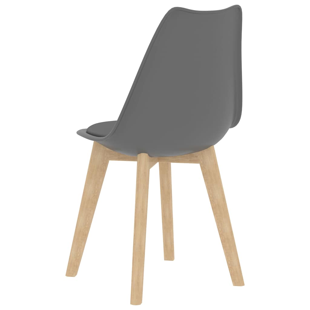 Cadeiras de jantar 4 pcs plástico branco