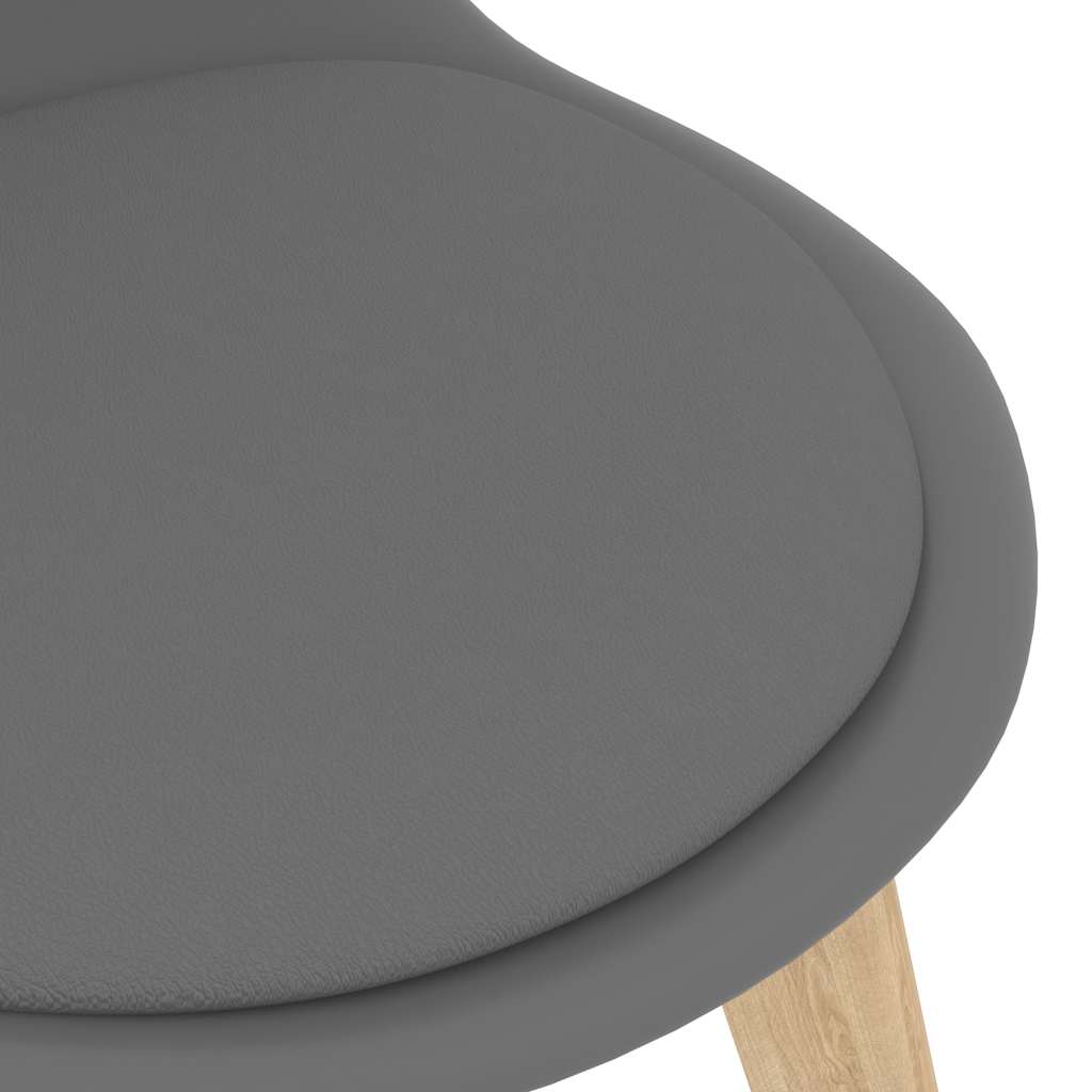 Cadeiras de jantar 4 pcs plástico branco