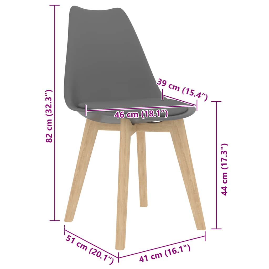 Cadeiras de jantar 4 pcs plástico branco
