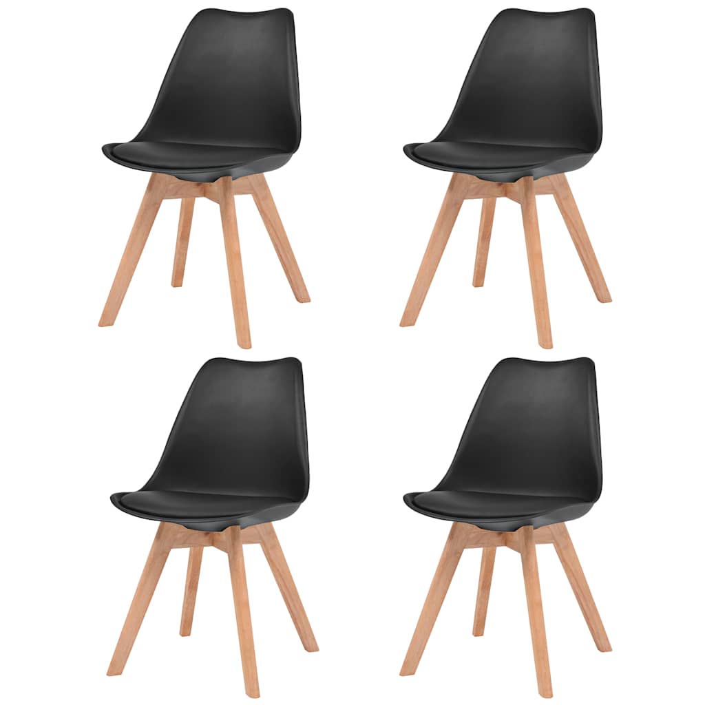 Cadeiras de jantar 4 pcs plástico branco