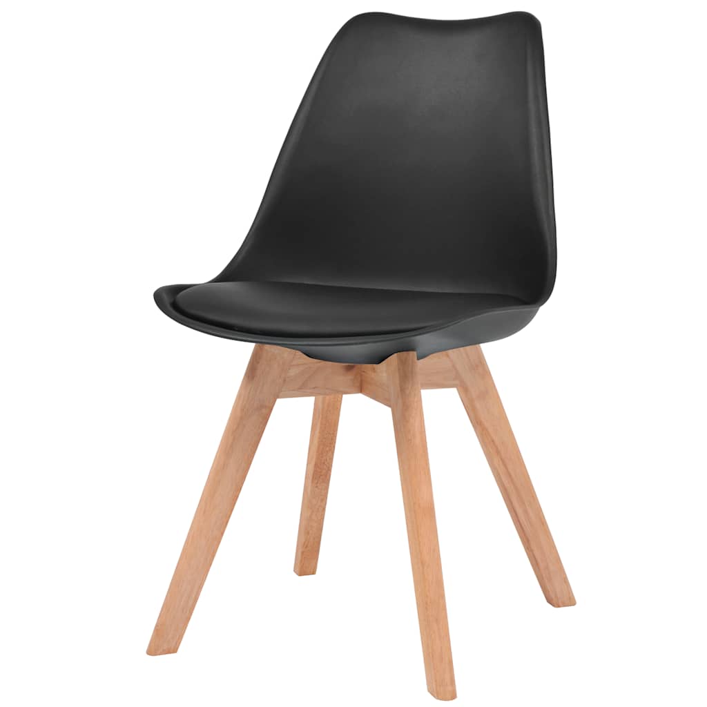 Cadeiras de jantar 4 pcs plástico branco