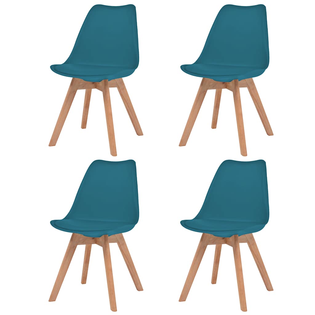 Cadeiras de jantar 4 pcs plástico branco