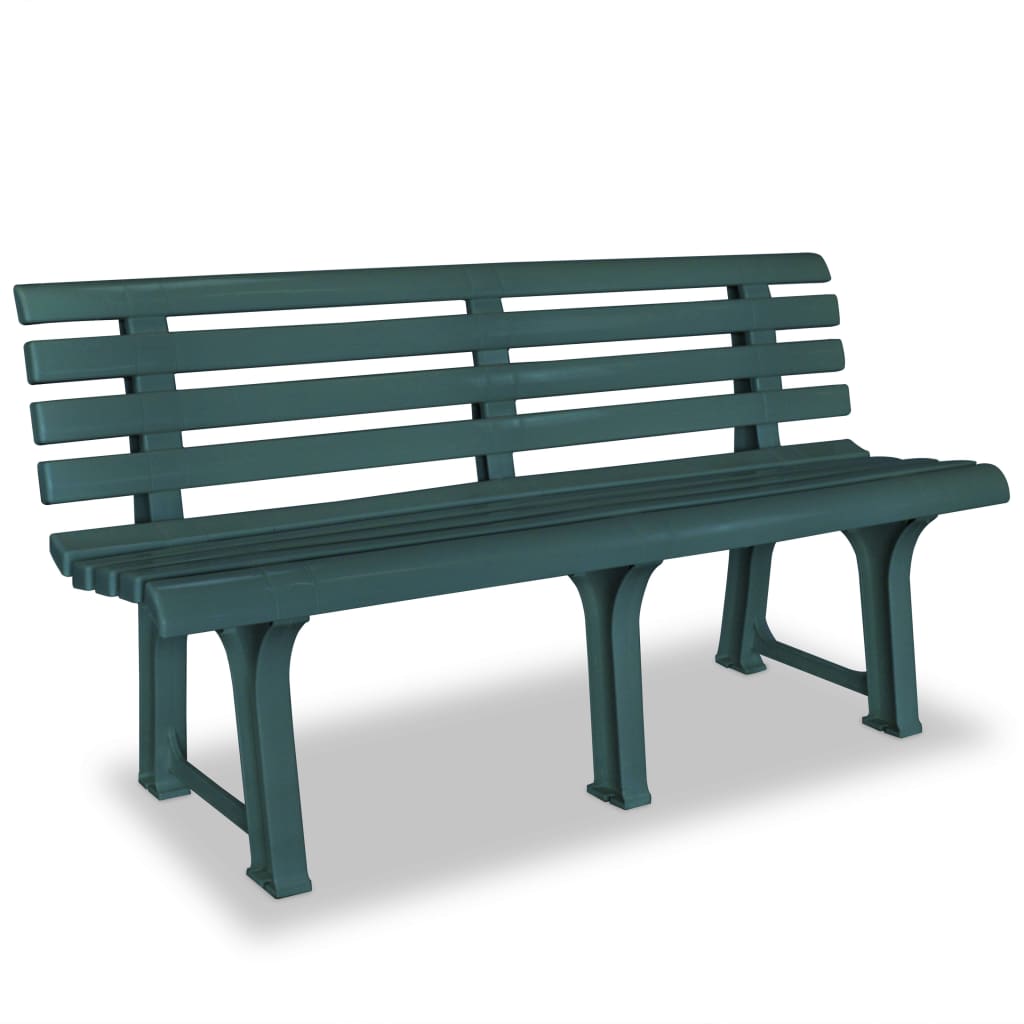 Banco de jardim 145,5 cm plástico verde