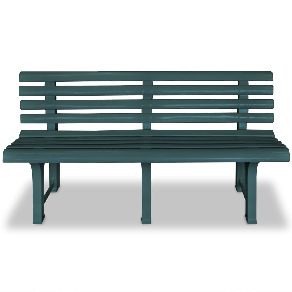 Banco de jardim 145,5 cm plástico verde