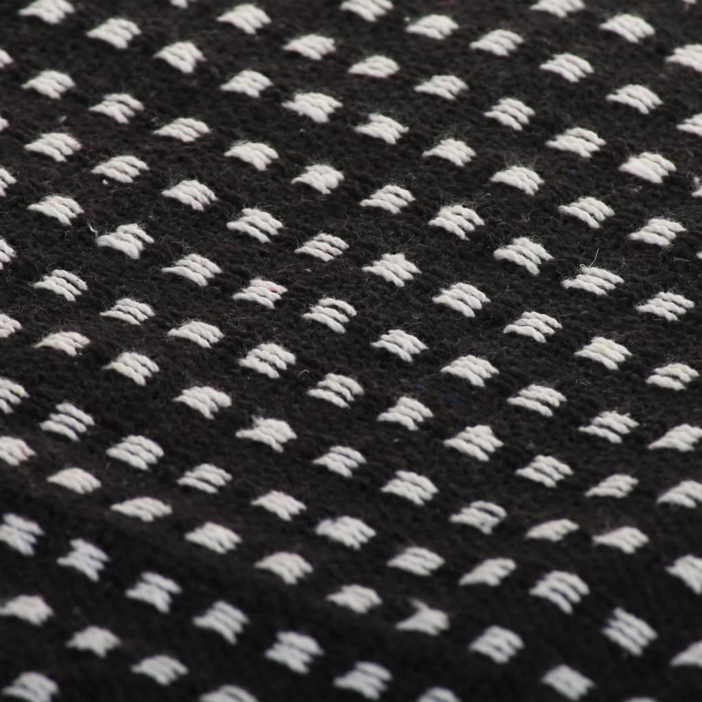Manta em algodão 125x150 cm padrão espinha -marinho