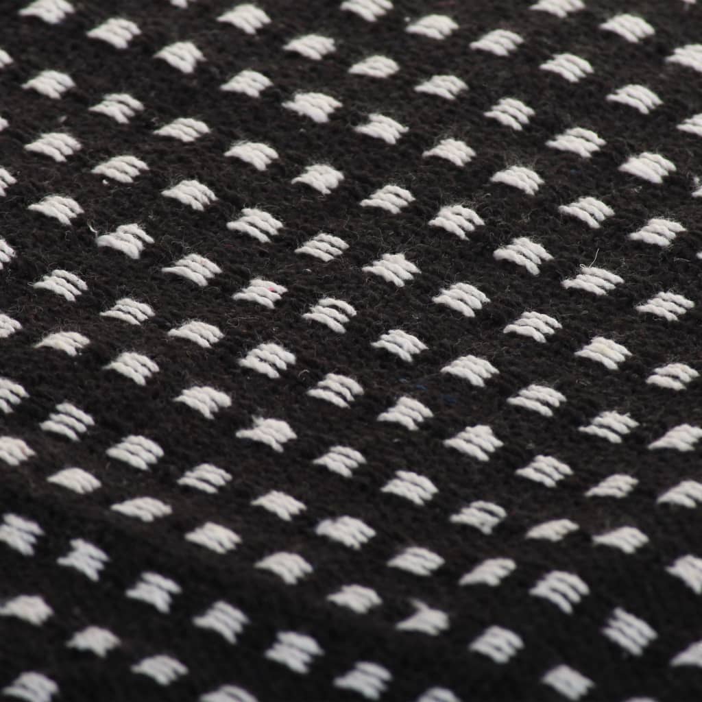 Manta em algodão 125x150 cm padrão espinha -marinho
