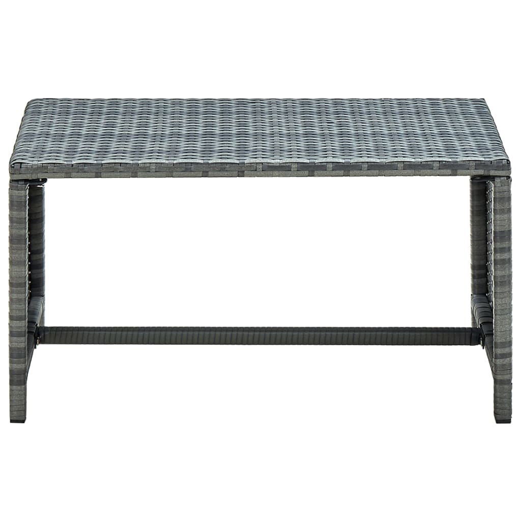 Conjunto de sofás para jardim 8 pcs vime PE Acinzento