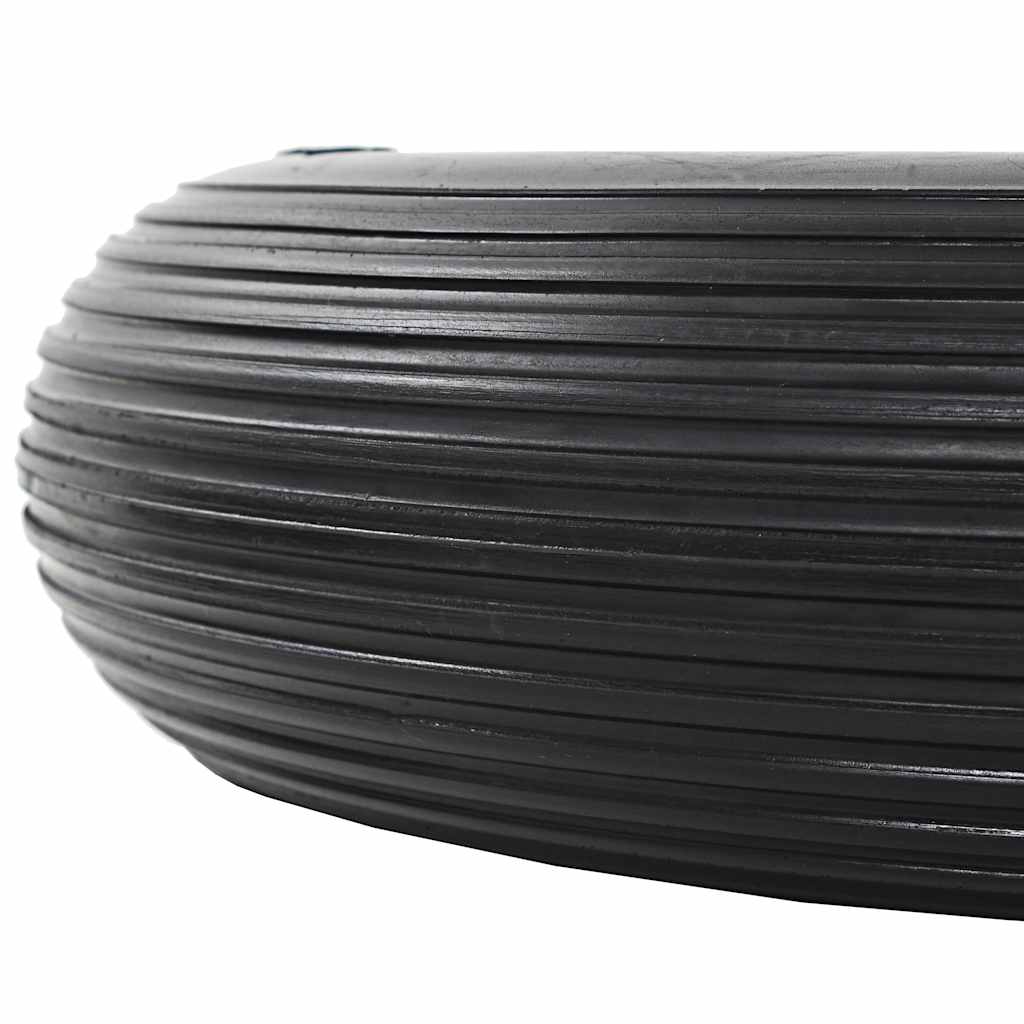 Roda de carrinho de mão com eixo PU sólido 4.00-8 390 mm