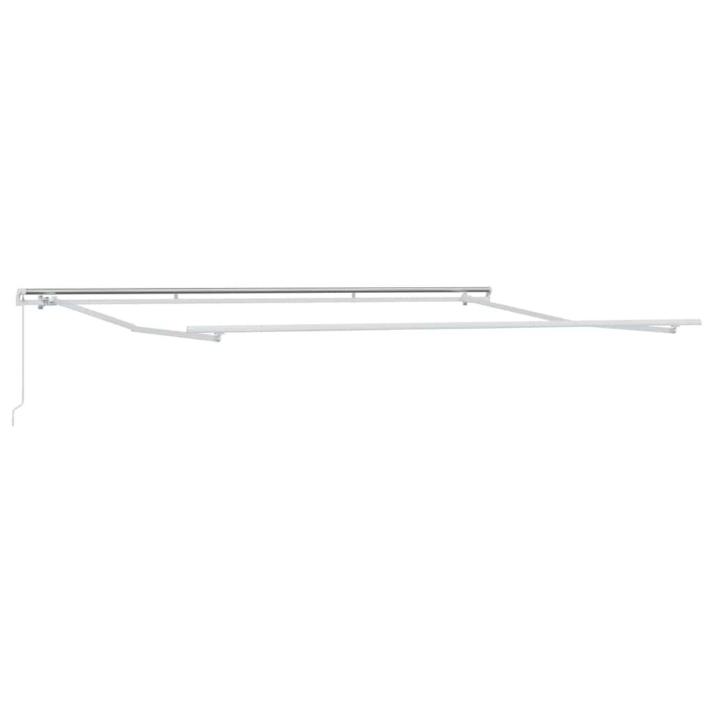 Toldo Manual Branco 4,5 × 3 m Metal