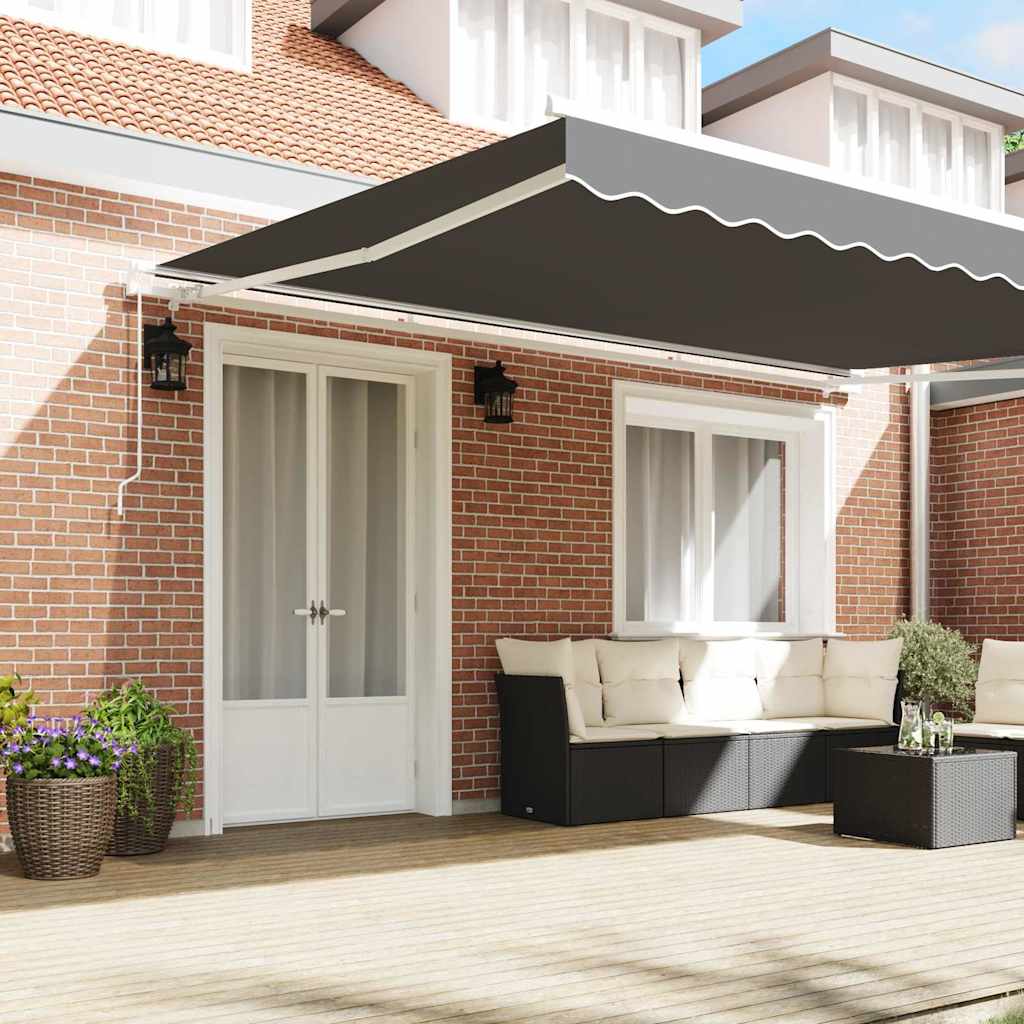 Toldo Manual Branco 5 x 3 m Metal