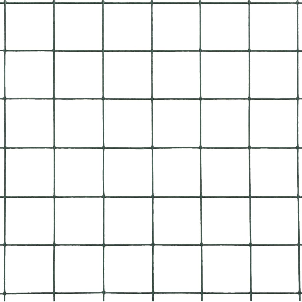 Cerca arame galinheiro 25x1,5m aço c/ revestimento PVC cinzento