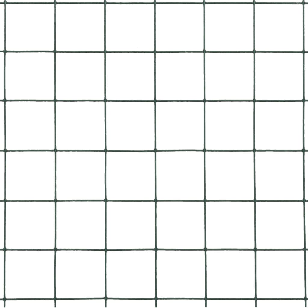 Cerca arame galinheiro 25x1,5m aço c/ revestimento PVC cinzento