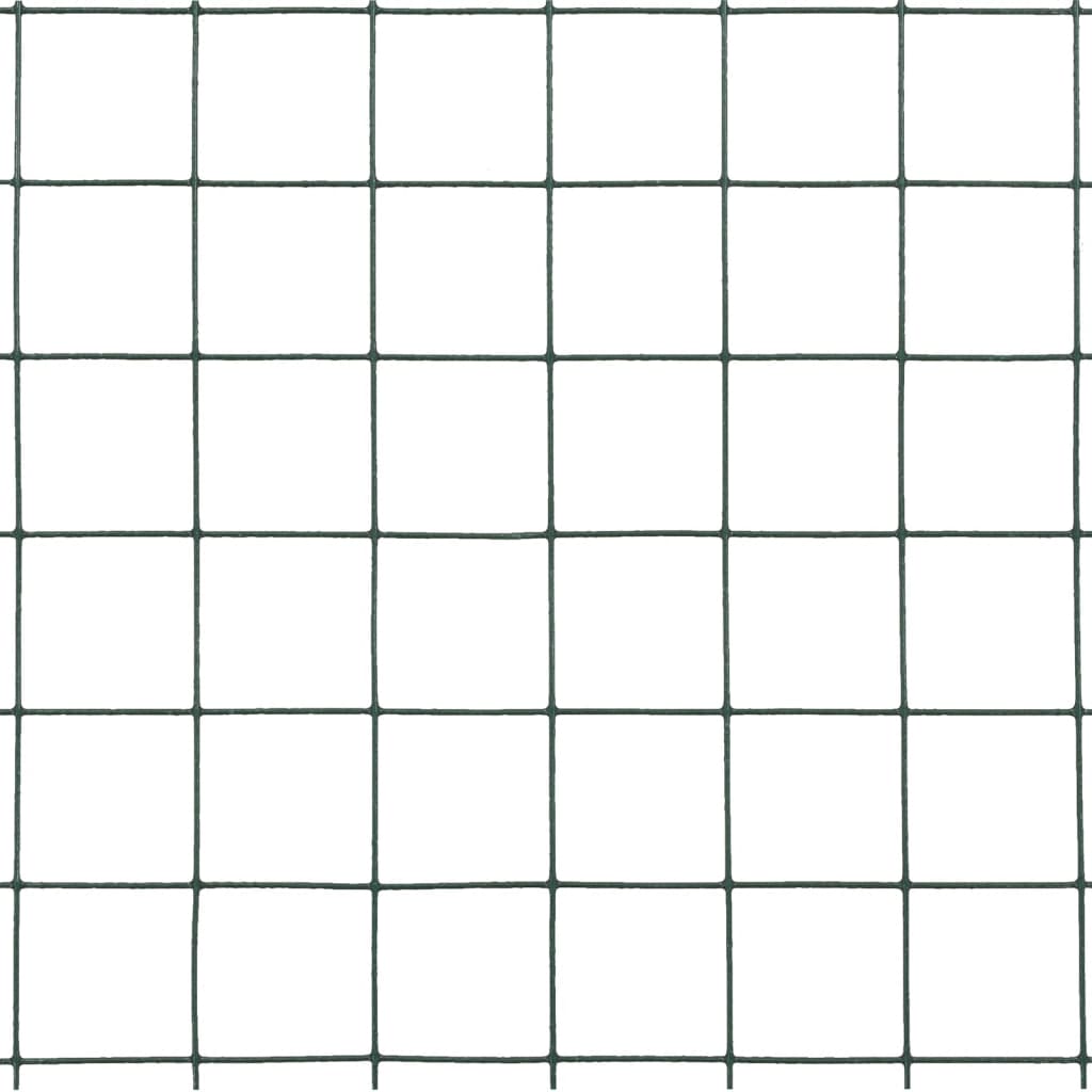 Cerca arame galinheiro 25x1,5m aço c/ revestimento PVC cinzento