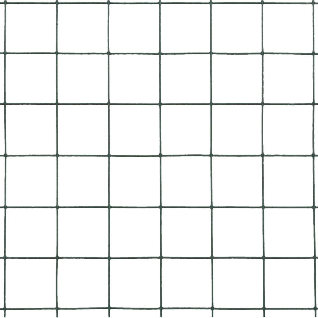 Cerca arame galinheiro 25x1,5m aço c/ revestimento PVC cinzento
