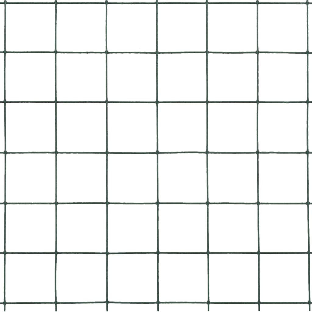 Cerca arame galinheiro 25x1,5m aço c/ revestimento PVC cinzento