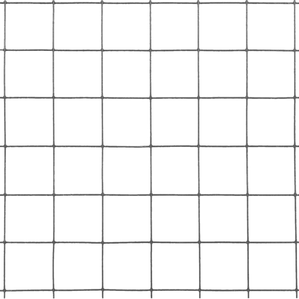 Cerca arame galinheiro 25x1,5m aço c/ revestimento PVC cinzento