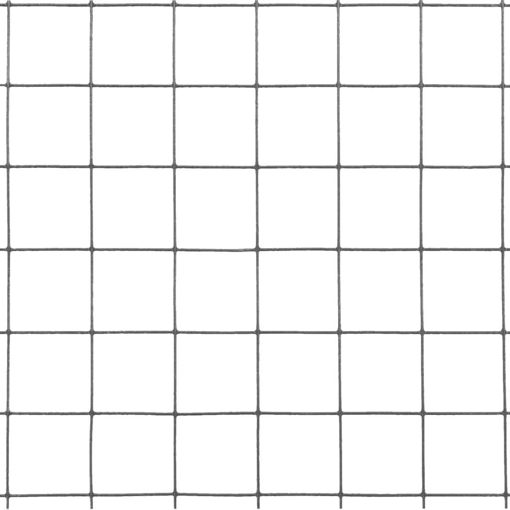 Cerca arame galinheiro 25x1,5m aço c/ revestimento PVC cinzento