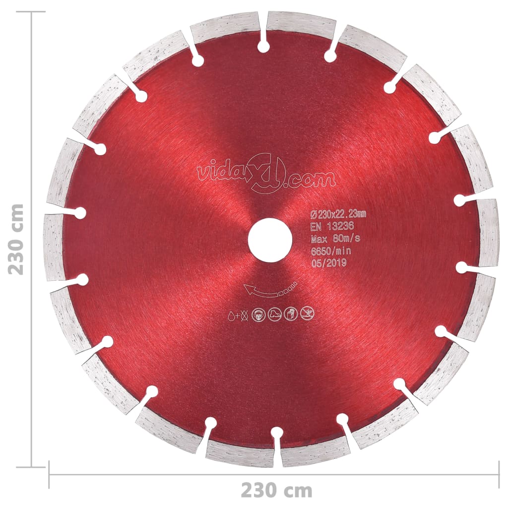 Disco de corte de diamante aço 350 mm