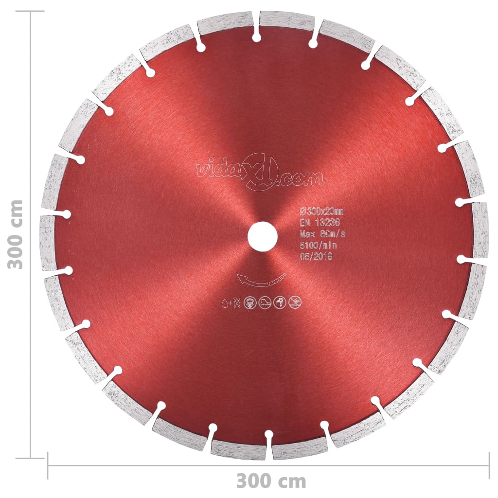 Disco de corte de diamante aço 350 mm