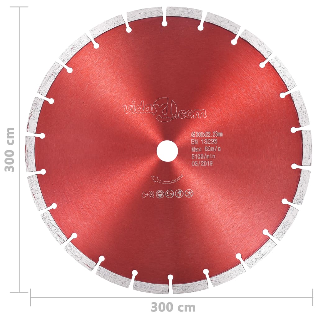 Disco de corte de diamante aço 350 mm