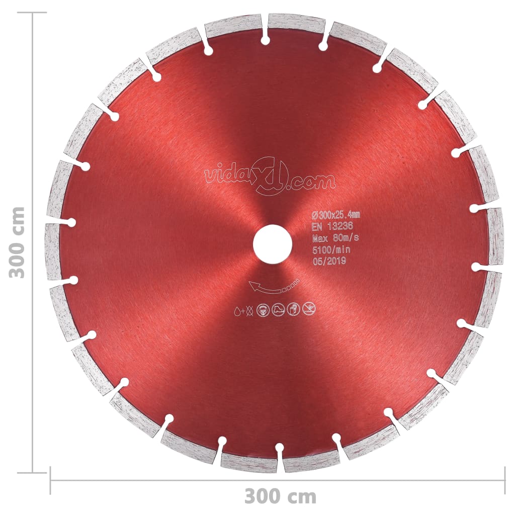 Disco de corte de diamante aço 350 mm