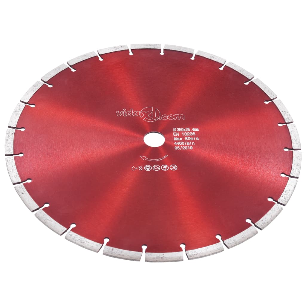 Disco de corte de diamante aço 350 mm