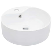 Lavatório com extravasamento 36x13 cm cerâmica branco