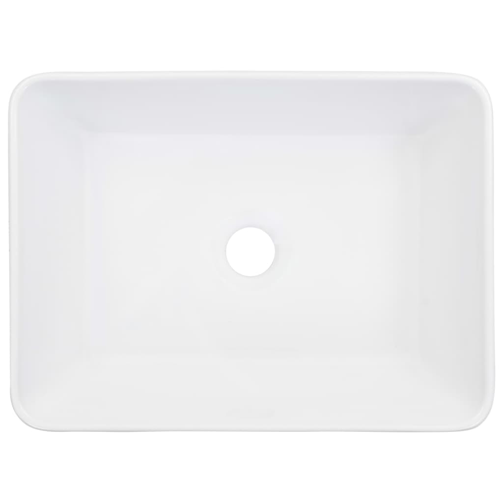 Lavatório 40x30x13 cm cerâmica branco