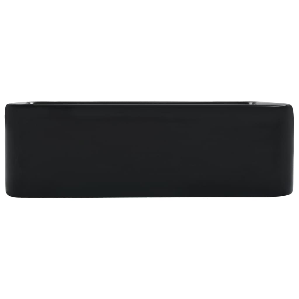 Lavatório 40x30x13 cm cerâmica preto