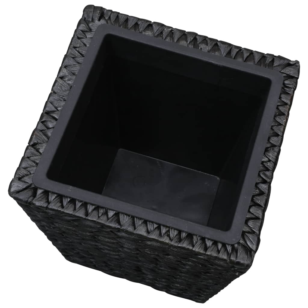 Vasos/floreiras 3 pcs jacinto de água preto