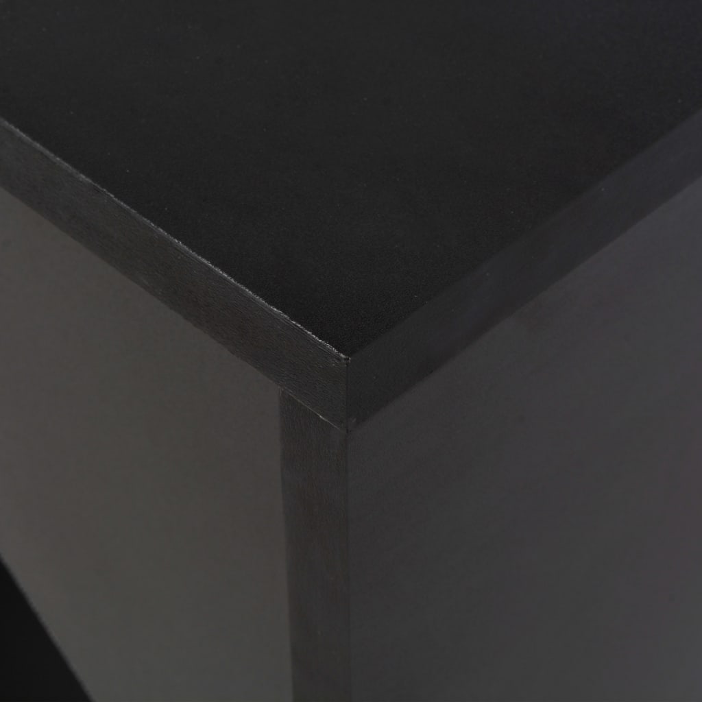 Mesa de bar com prateleira movível branco 138x39x110 cm