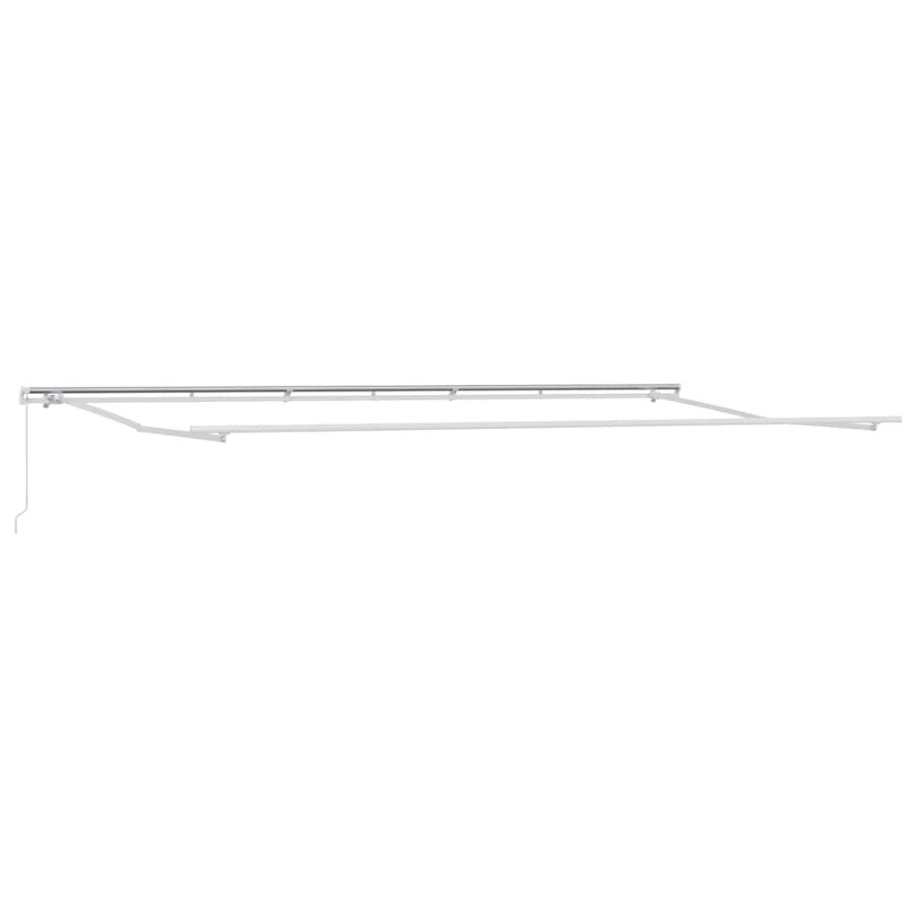 Toldo Manual Branco 6 x 3 m Metal