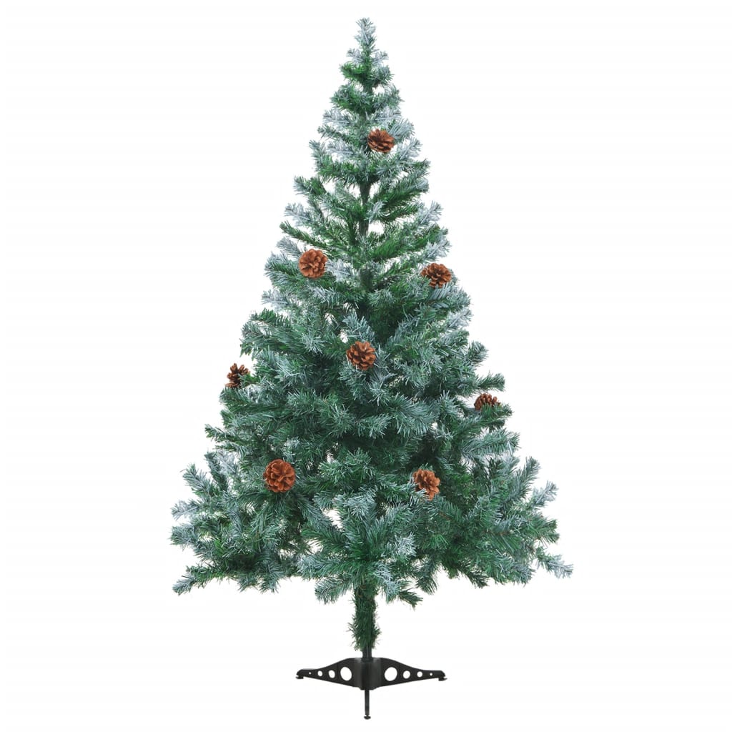 Árvore de Natal geada com pinhas 150 cm