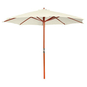 Guarda-sol 300x258 cm branco areia