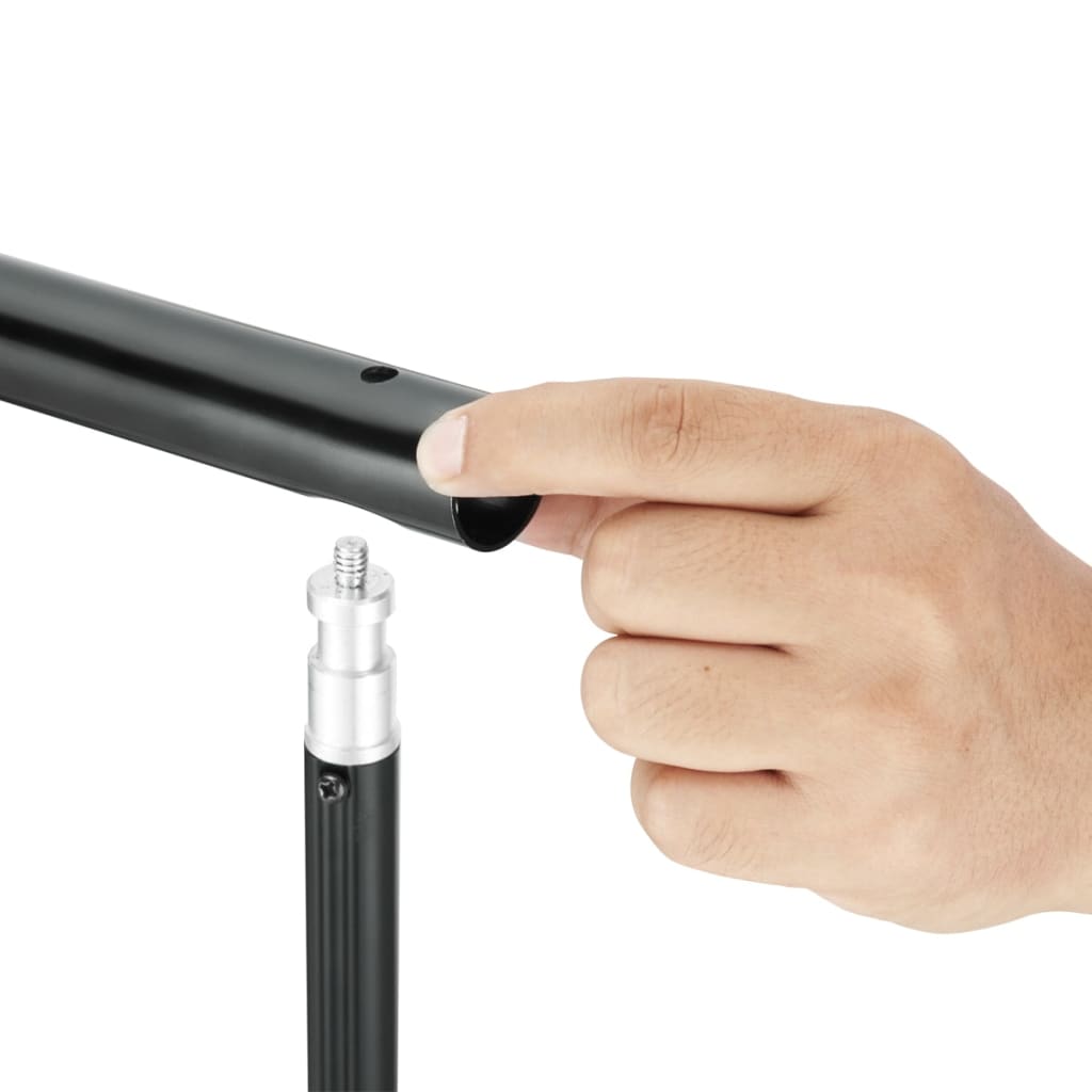 Sistema porta-fundos 600 x 300 cm preto