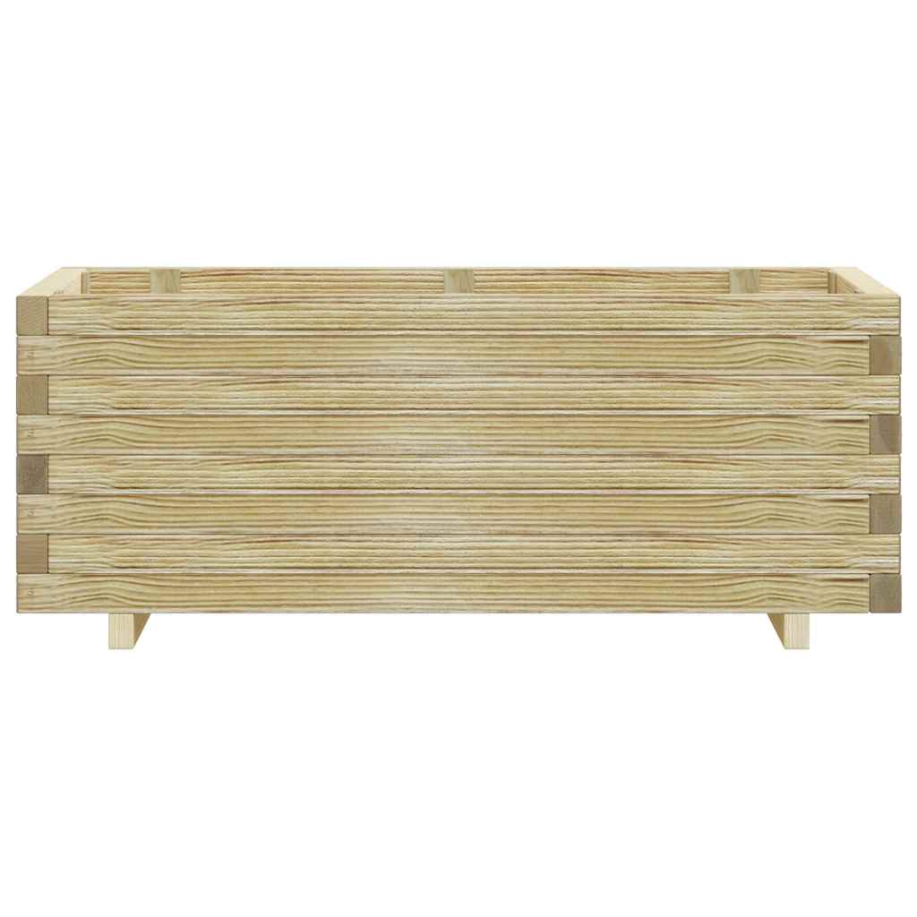 Vaso/floreira retangular 100x50x40 cm madeira