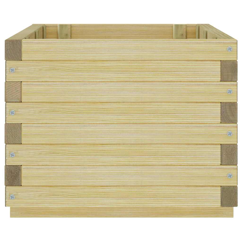 Vaso/floreira retangular 100x50x40 cm madeira