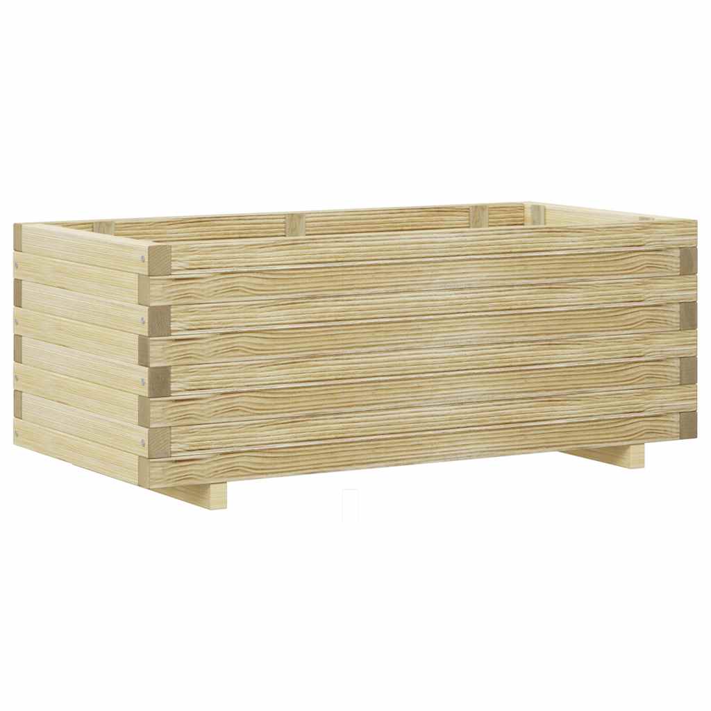 Vaso/floreira retangular 100x50x40 cm madeira
