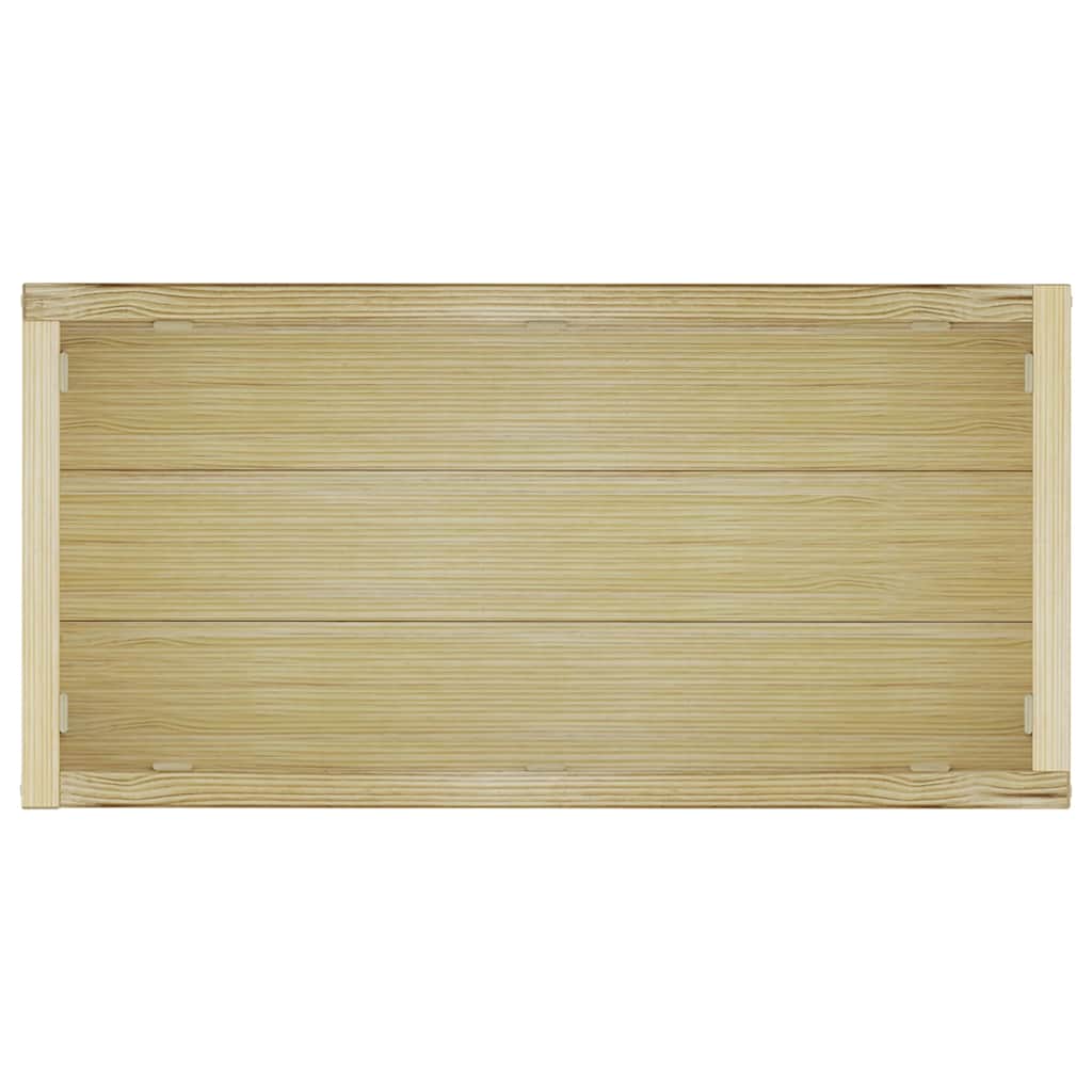 Vaso/floreira retangular 100x50x40 cm madeira