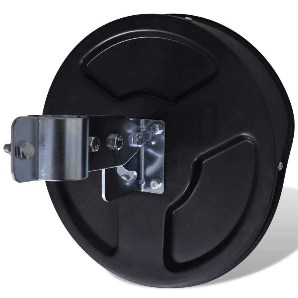 Espelho de trânsito p/ exterior Convex 30cm plástico preto