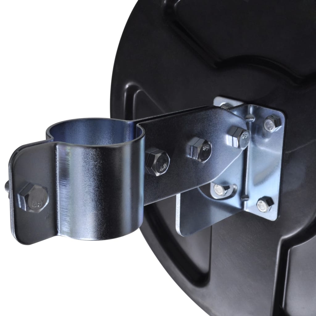 Espelho de trânsito p/ exterior Convex 30cm plástico preto