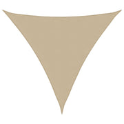 Guarda-sol tecido Oxford triangular 3,6x3,6x3,6 m bege