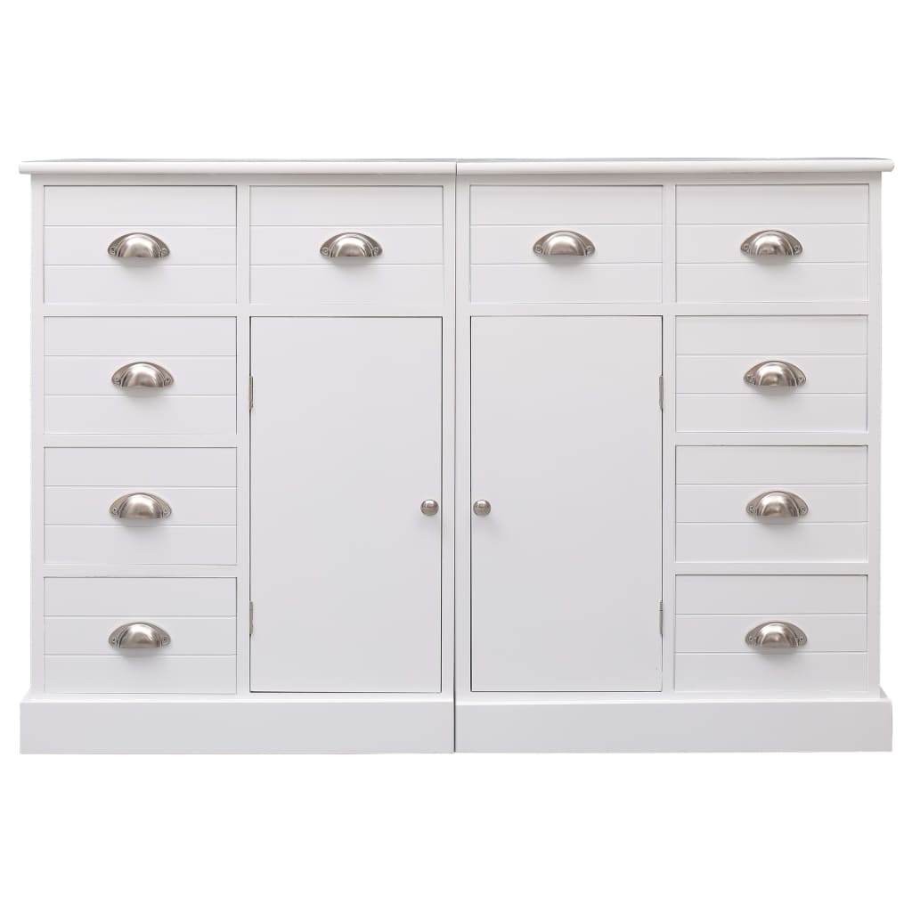 Aparador com 10 gavetas 113x30x79 cm madeira