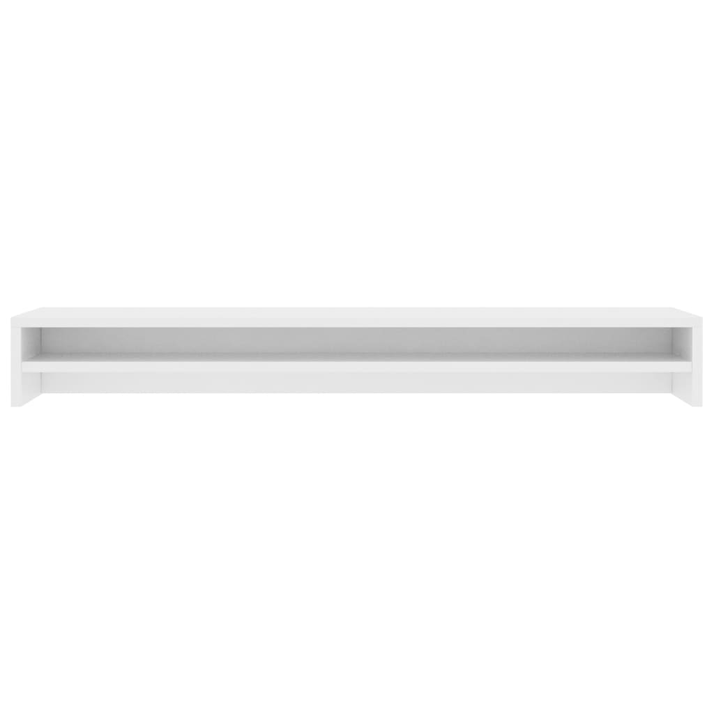 Suporte para monitor derivados de madeira branco brilhante