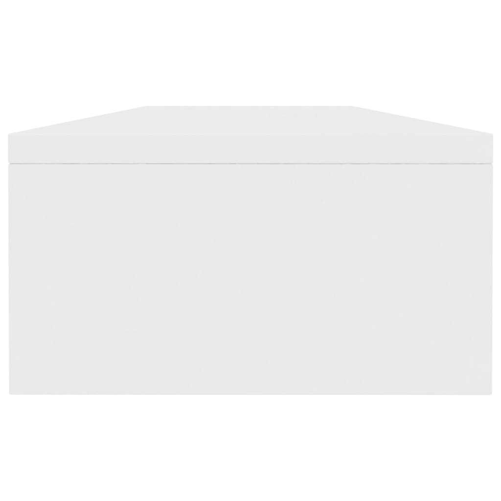 Suporte para monitor derivados de madeira branco brilhante