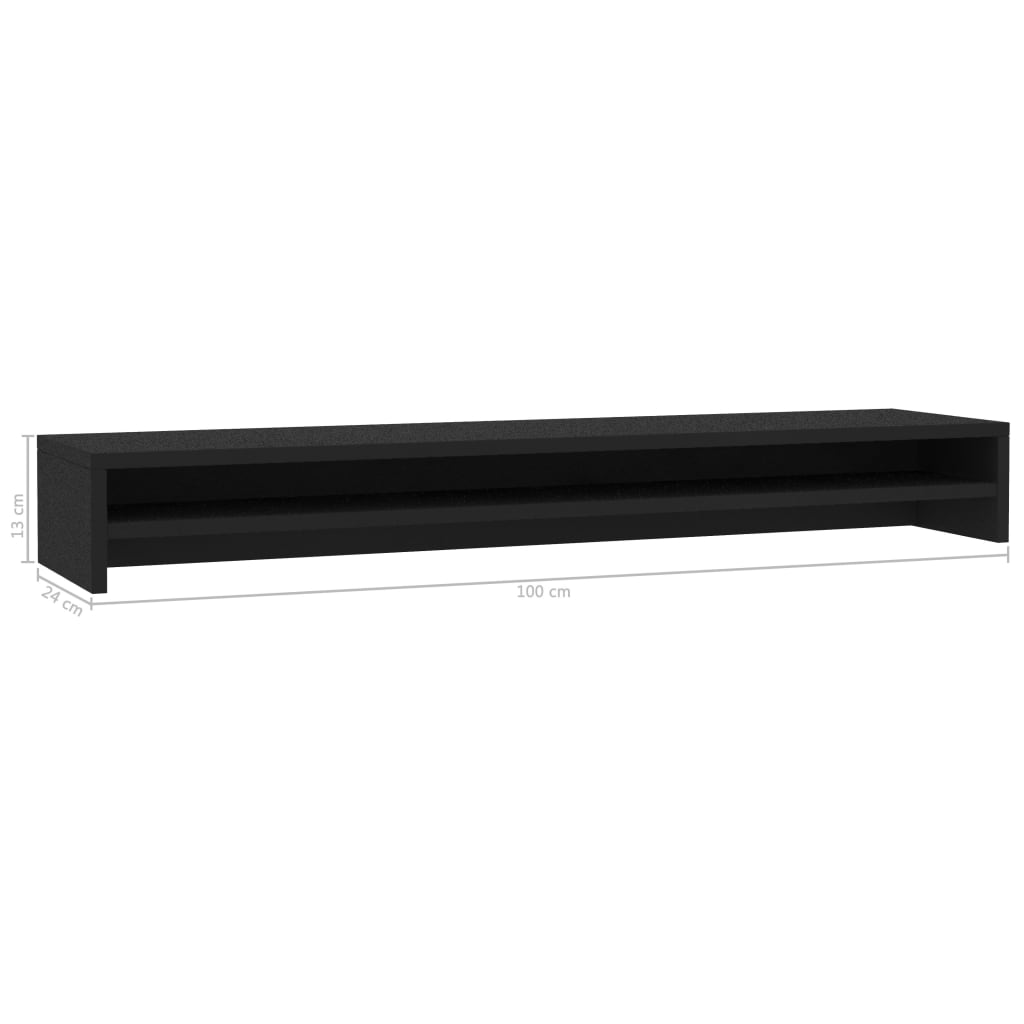 Suporte para monitor derivados de madeira branco brilhante