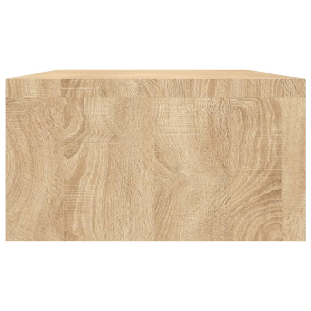 Suporte para monitor derivados de madeira branco brilhante